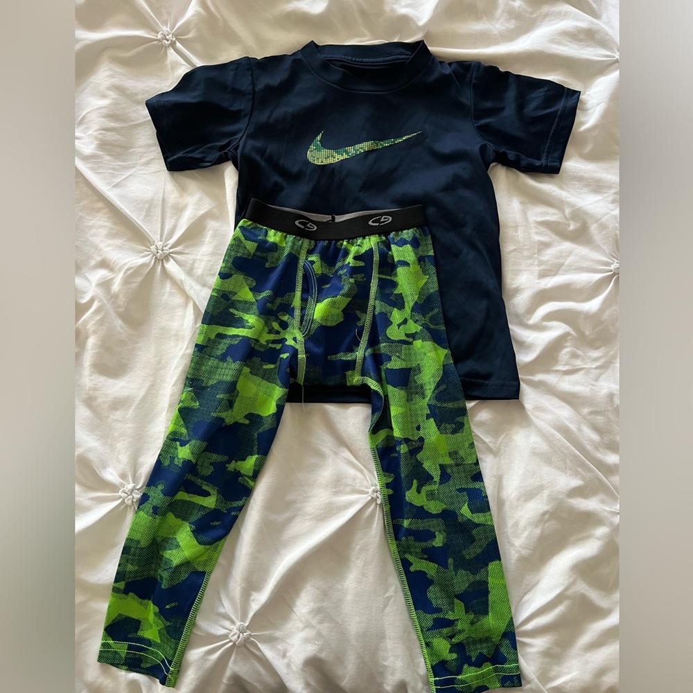 Nike Dri-Fit Shirt and C9 athletic leggings toddler